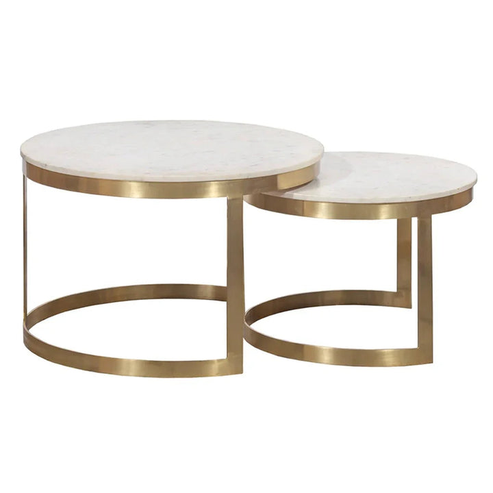 SwayLiving SwayLiving Sundries Stone Inlay Nesting Cocktail