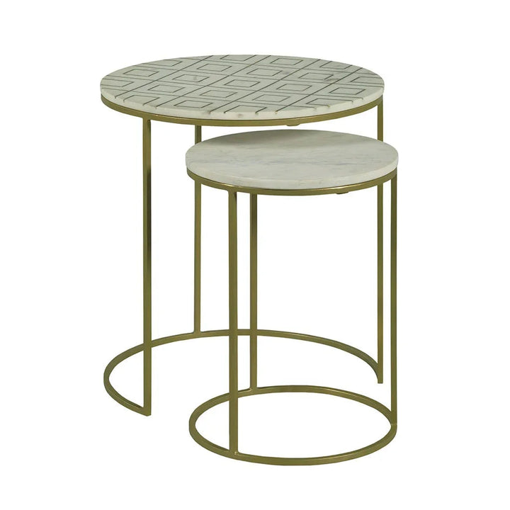SwayLiving SwayLiving Soulful Textures Nesting Drink Table