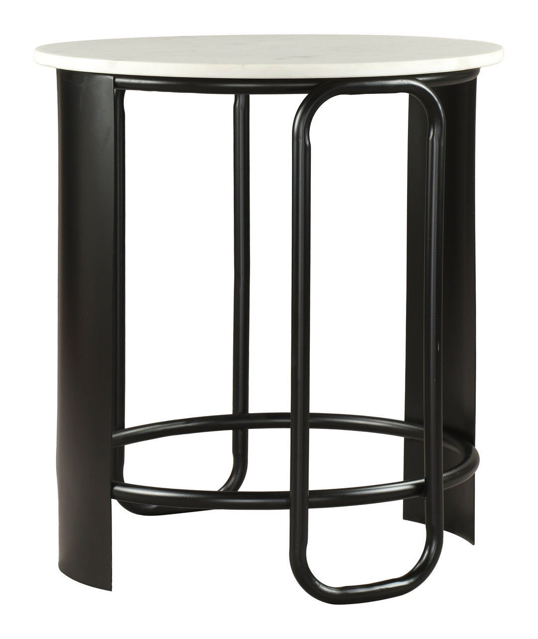 Obel Side Table White & Black