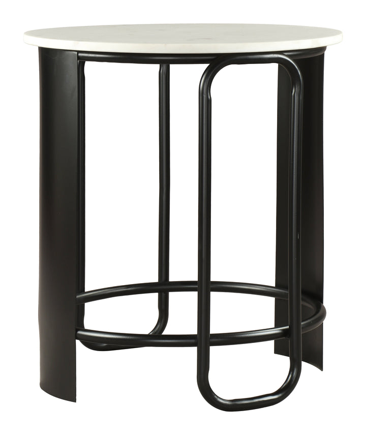 Obel Side Table White & Black