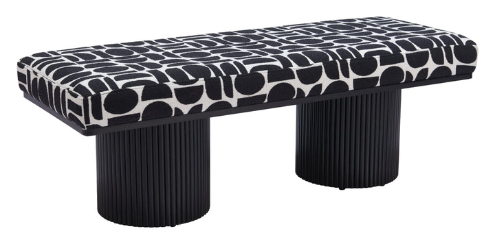SwayLiving Botoia Bench Black & White BENCHES