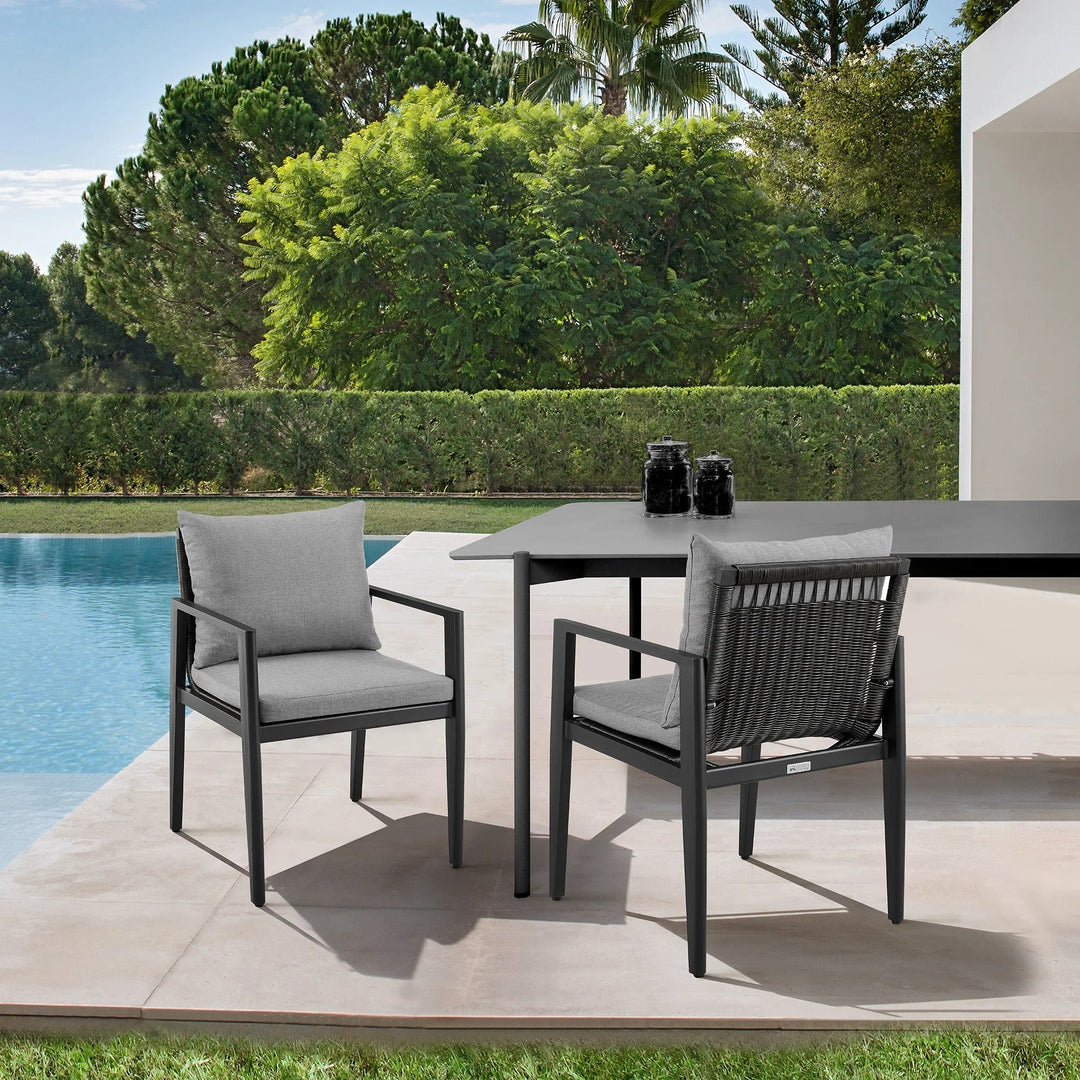 SwayLiving SwayLiving Grand Outdoor Dining Arm Chair Set of 2