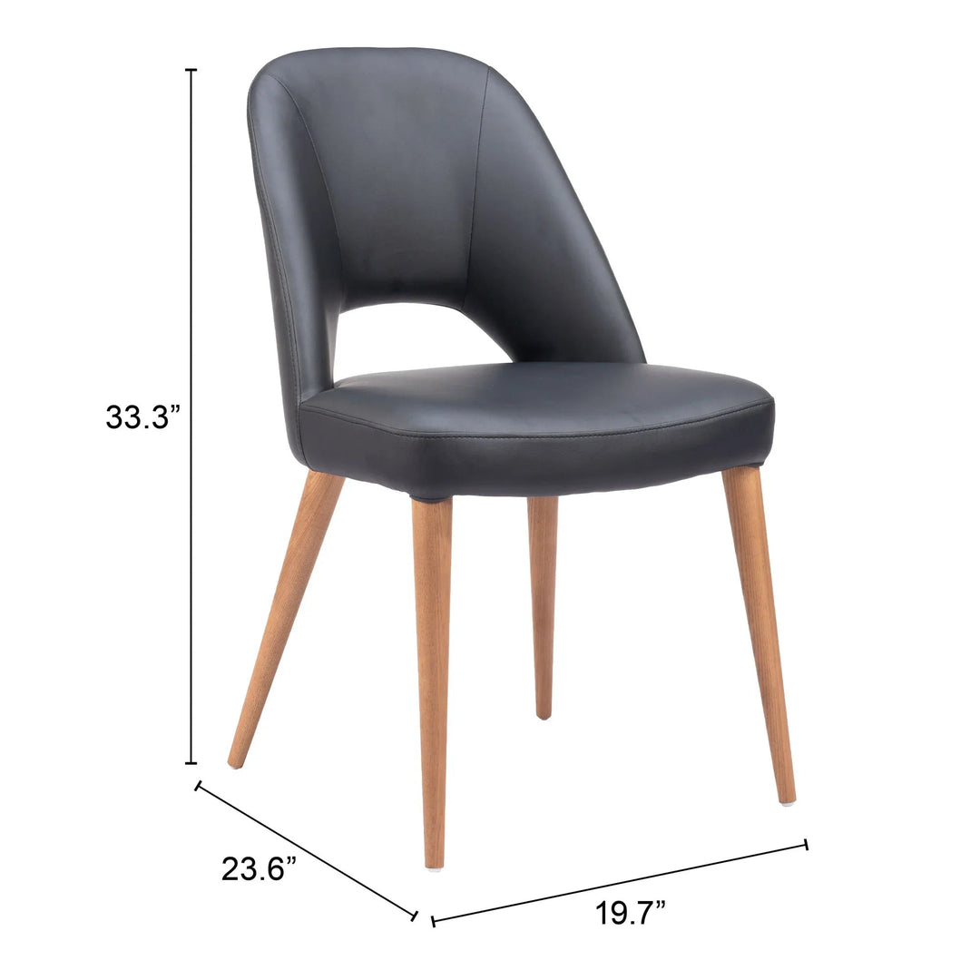 SwayLiving Leith Dining Chair (Set of 2) Black DINING CHAIRS