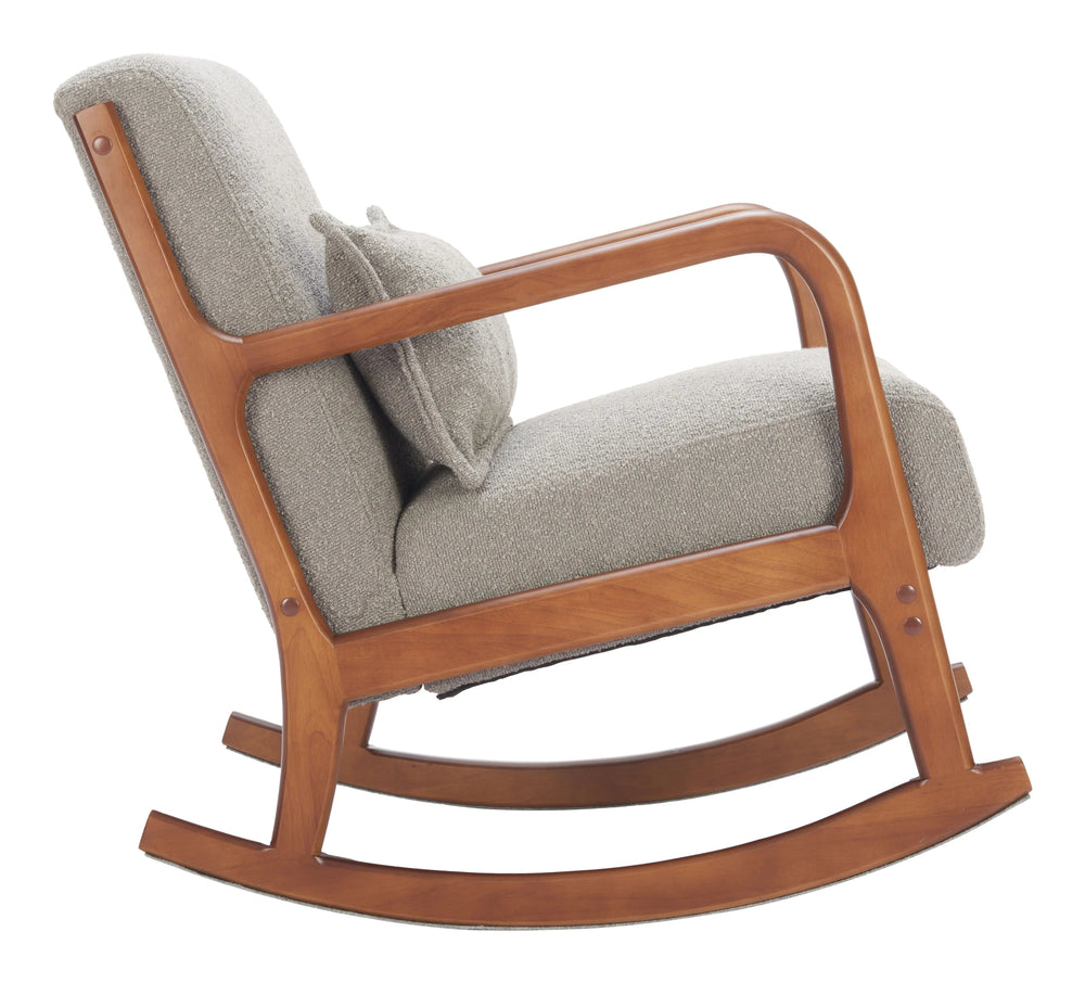 SwayLiving Hady Rocking Chair Gray ACCENT + LOUNGE CHAIRS