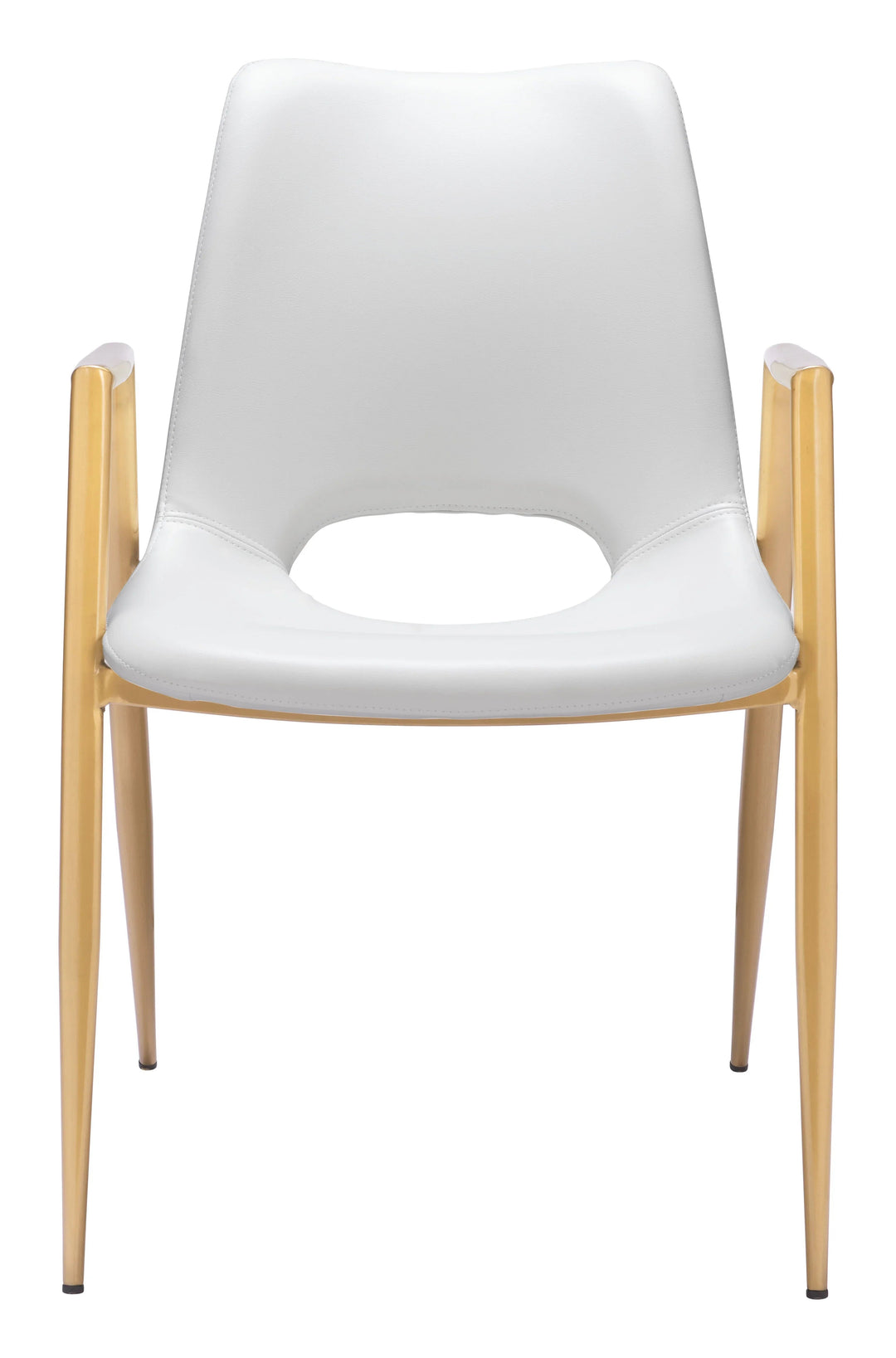 SwayLiving Desi Dining Chair (Set of 2) White & Gold DINING CHAIRS