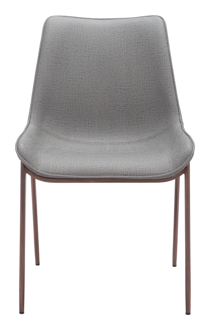 SwayLiving Magnus Dining Chair (Set of 2) Slate Gray & Walnut DINING CHAIRS