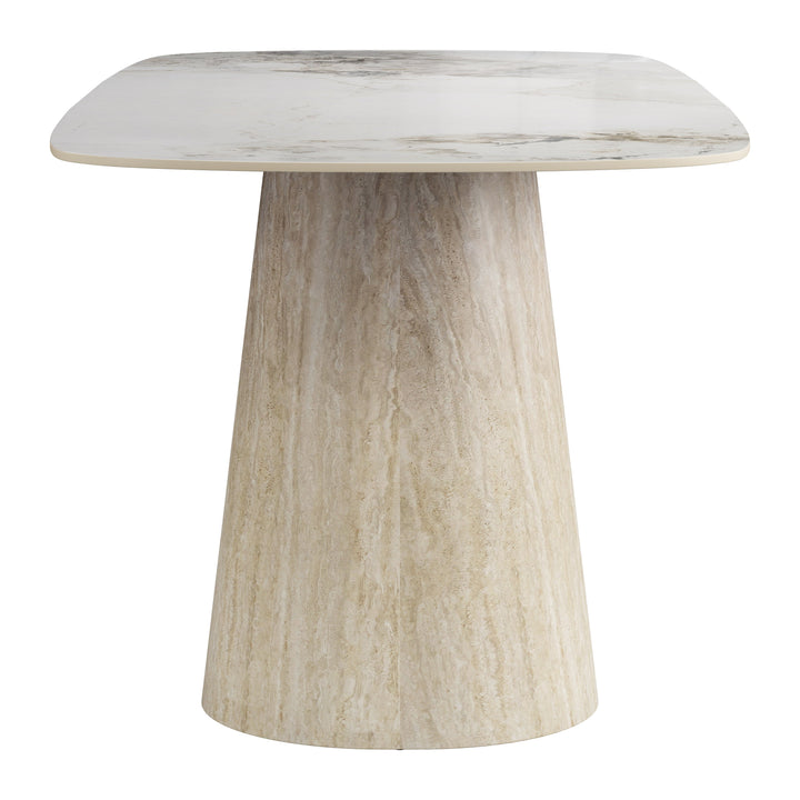 Nooka Dining Table White & Natural