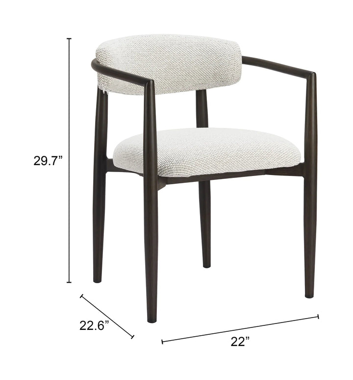 SwayLiving Midori Dining Chair White - Set of 2 DINING CHAIRS