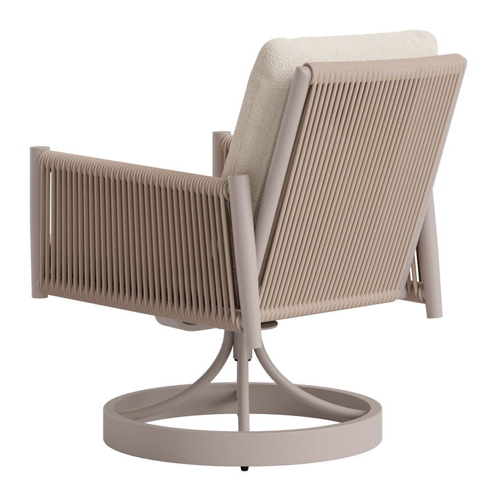 Rivan Swivel Dining Chair Beige