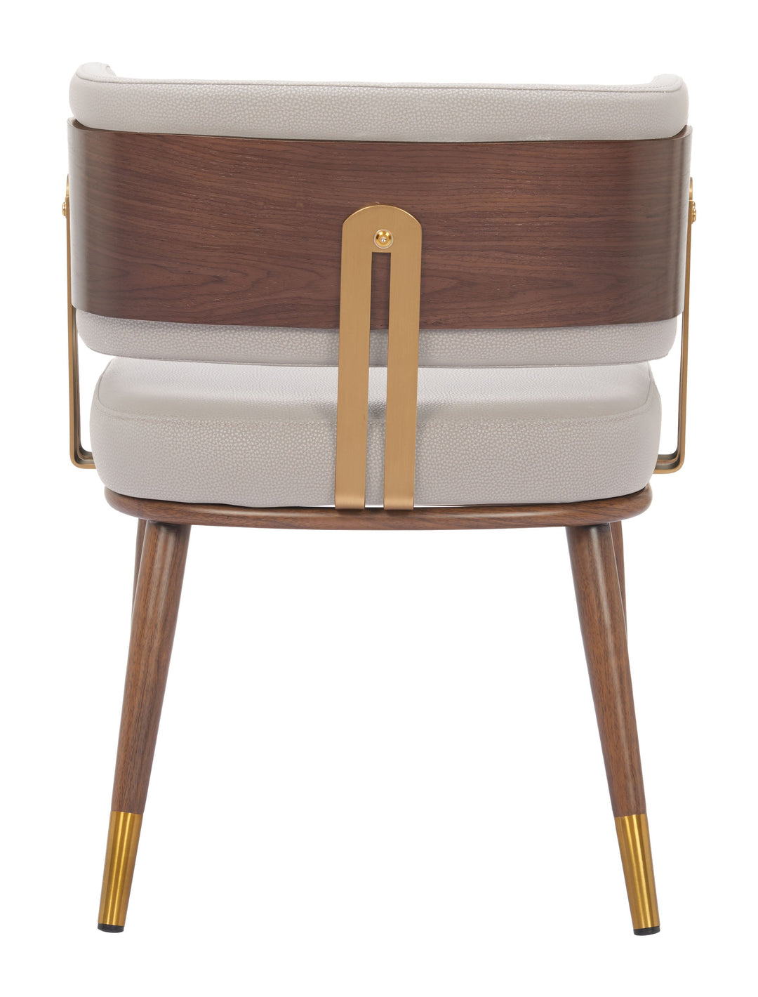 Brew Dining Chair Beige & Walnut