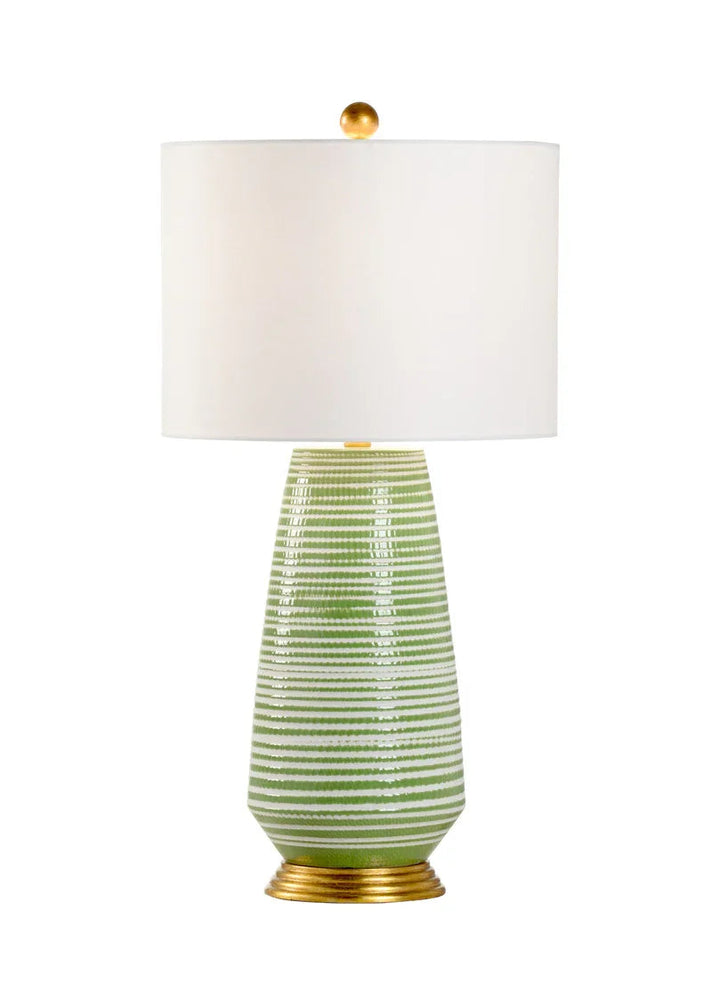 Green/White Glaze/Antique Gold Leaf