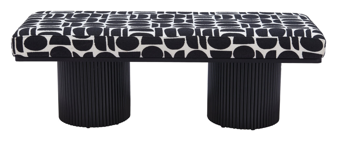 SwayLiving Botoia Bench Black & White BENCHES