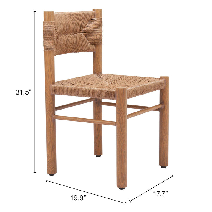 SwayLiving Iska Dining Chair (Set of 2) Natural OUTDOOR DINING CHAIRS
