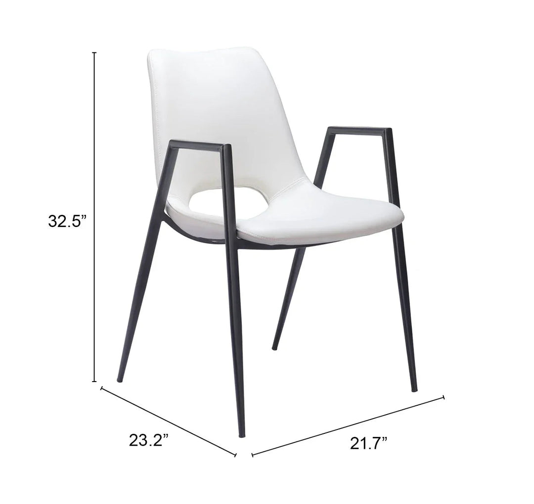 SwayLiving Desi Dining Chair (Set of 2) White DINING CHAIRS