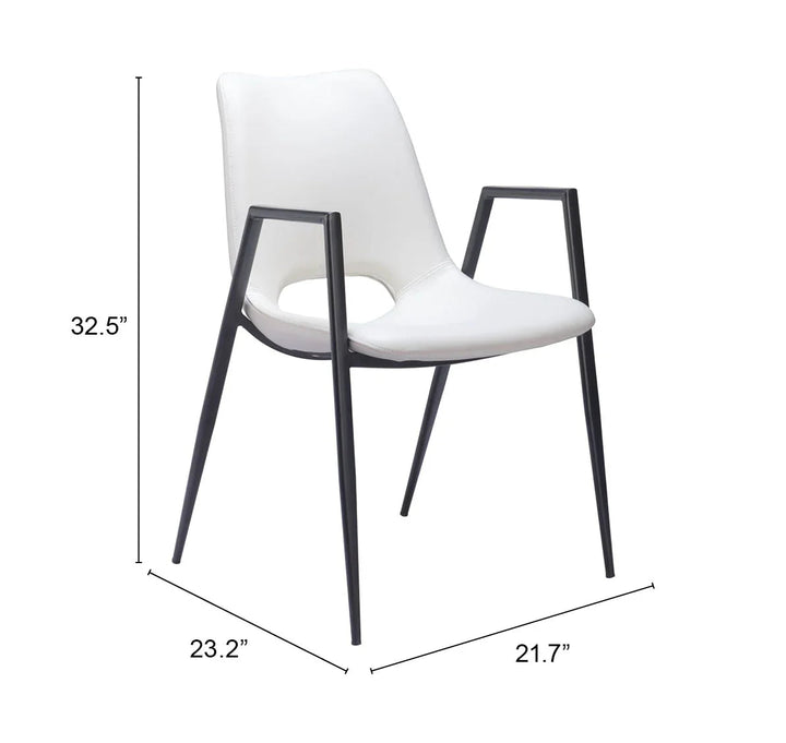 SwayLiving Desi Dining Chair (Set of 2) White DINING CHAIRS