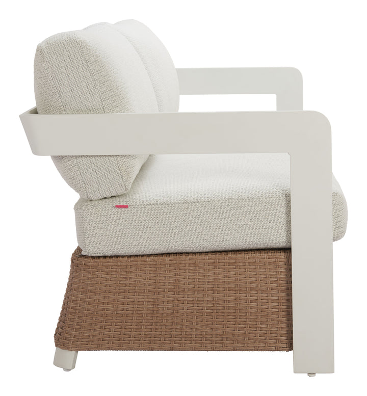 Gelo Sofa White & Brown