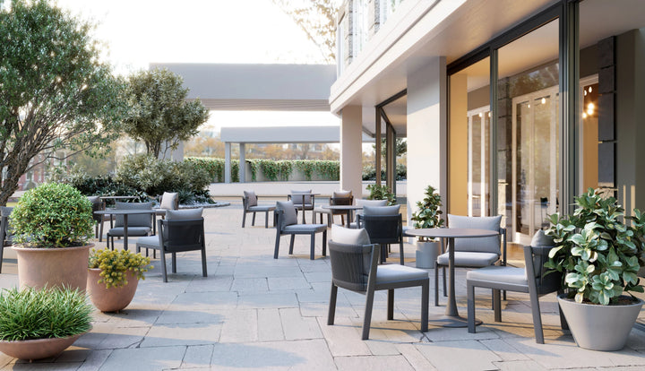 SwayLiving Horizon Dining Chair (Set of 2) Gray OUTDOOR DINING CHAIRS