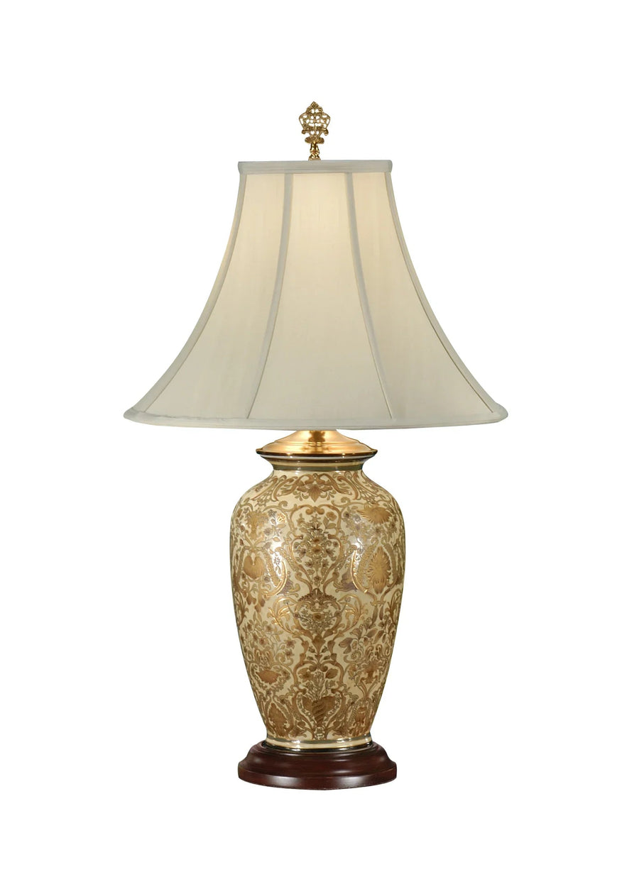SwayLiving SwayLiving Gold Damask Lamp