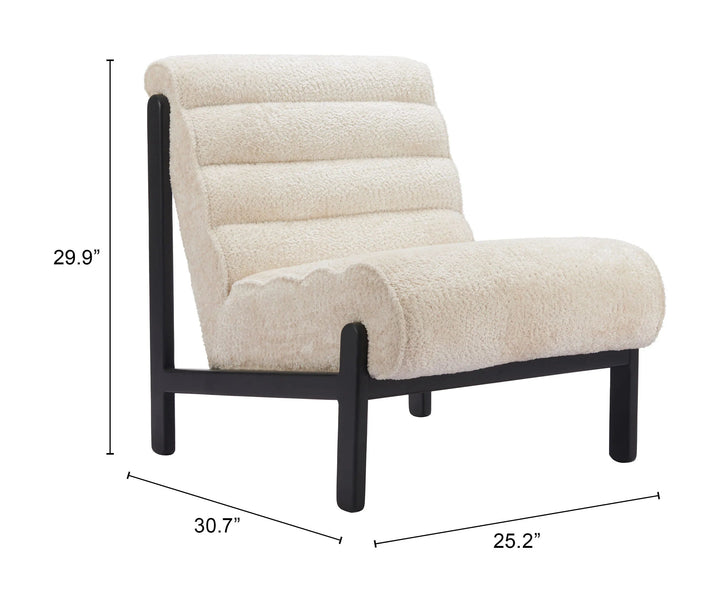 SwayLiving Maki Accent Chair Beige ACCENT + LOUNGE CHAIRS