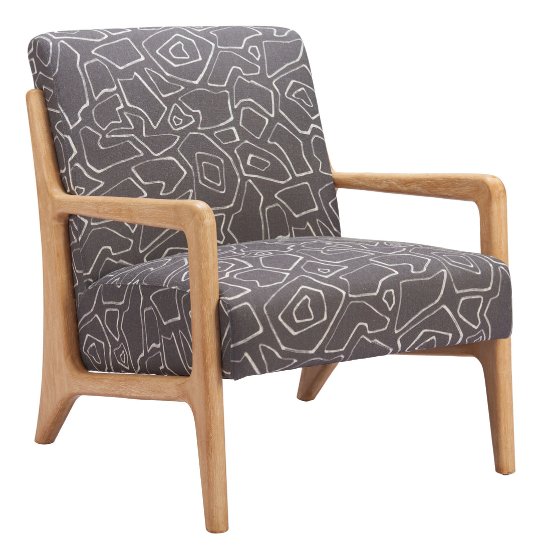 SwayLiving Runa Accent Chair Gray & Natural ACCENT + LOUNGE CHAIRS