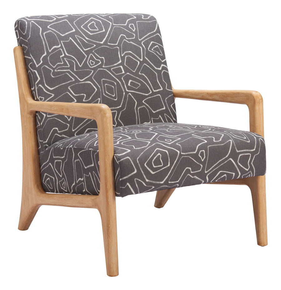 SwayLiving Runa Accent Chair Gray & Natural ACCENT + LOUNGE CHAIRS