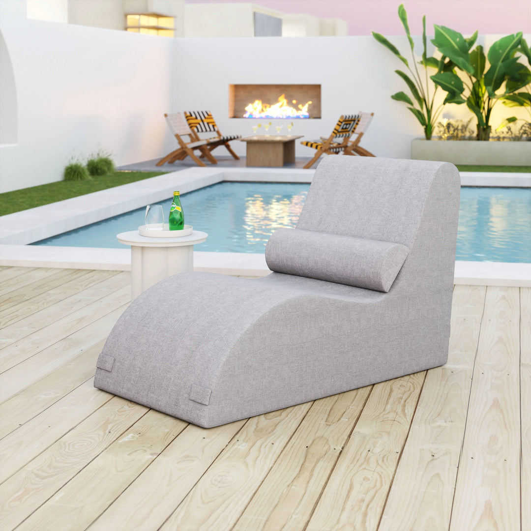SwayLiving Luanda Lounge Chair Gray OUTDOOR CHAISE LOUNGES