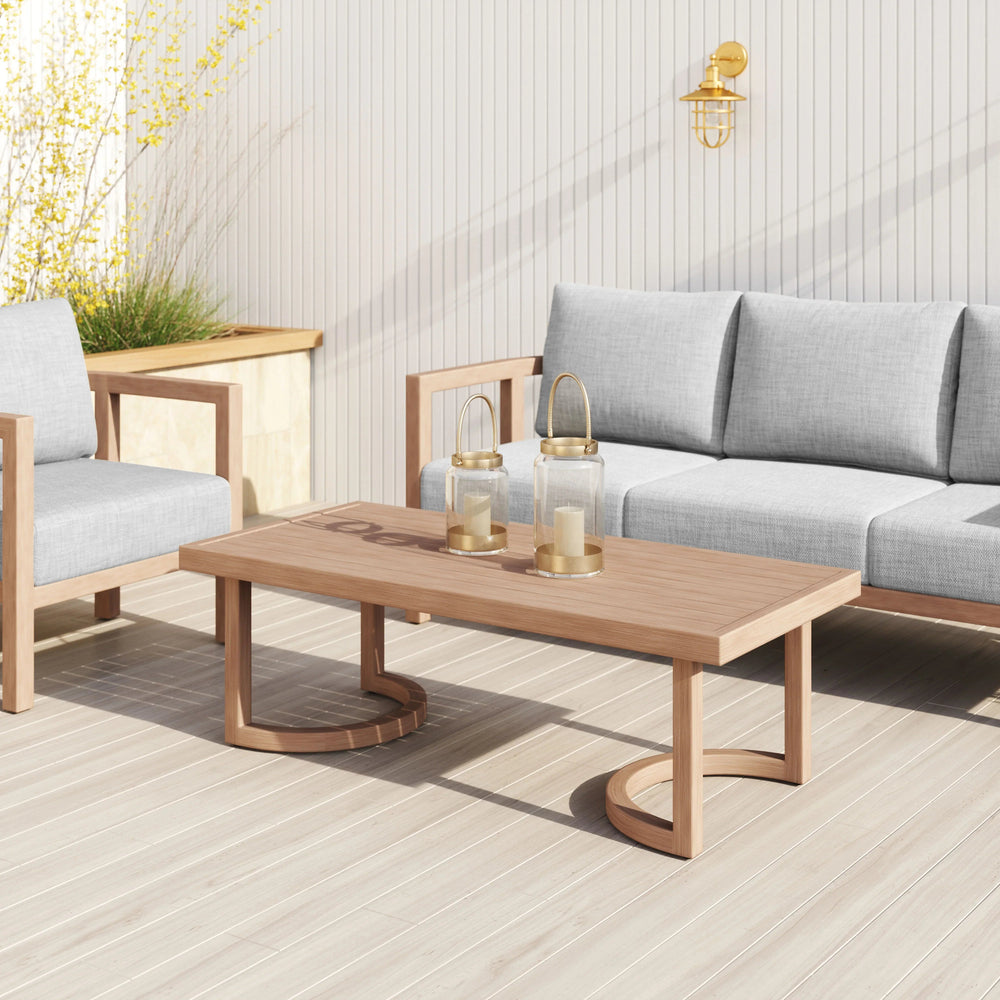 SwayLiving Leto Coffee Table Brown OUTDOOR COFFEE TABLES