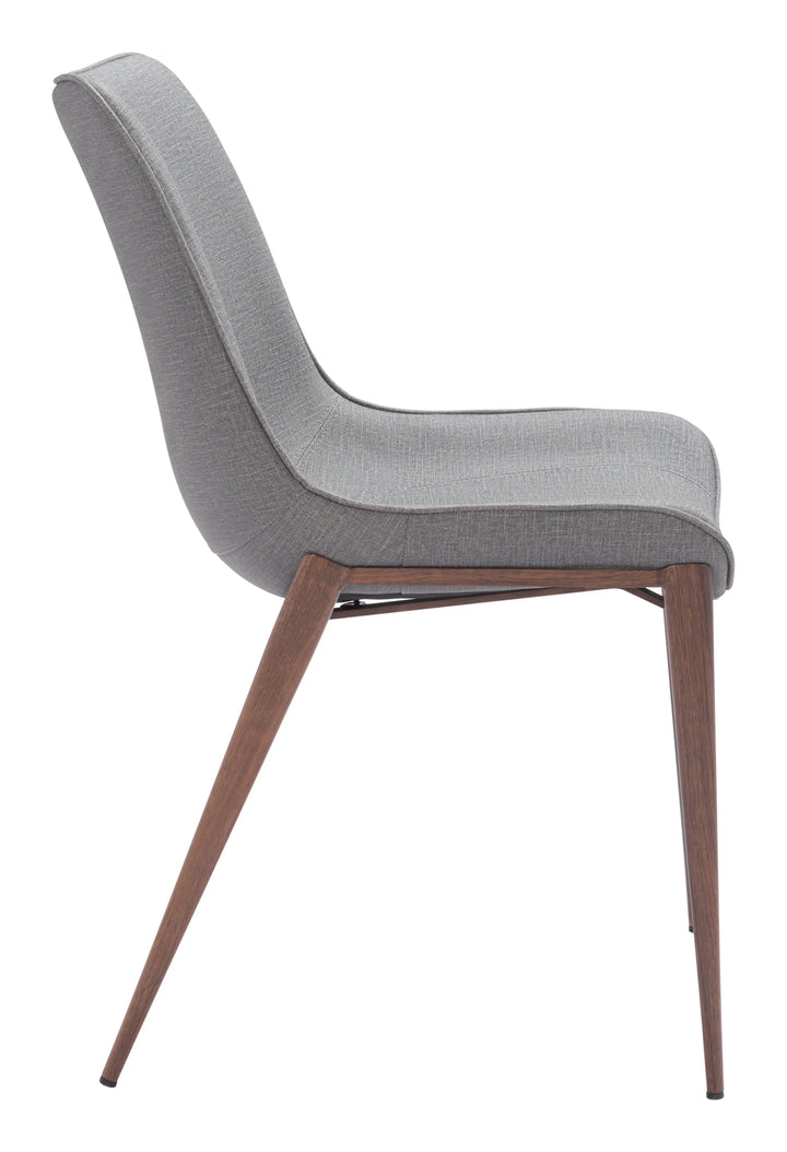 SwayLiving Magnus Dining Chair (Set of 2) Slate Gray & Walnut DINING CHAIRS