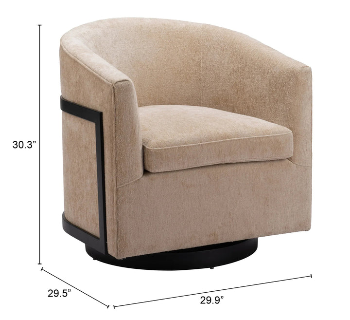 Hanko Swivel Chair Golden