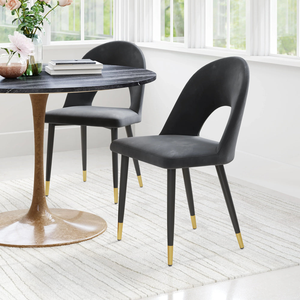 SwayLiving Menlo Dining Chair (Set of 2) Black DINING CHAIRS