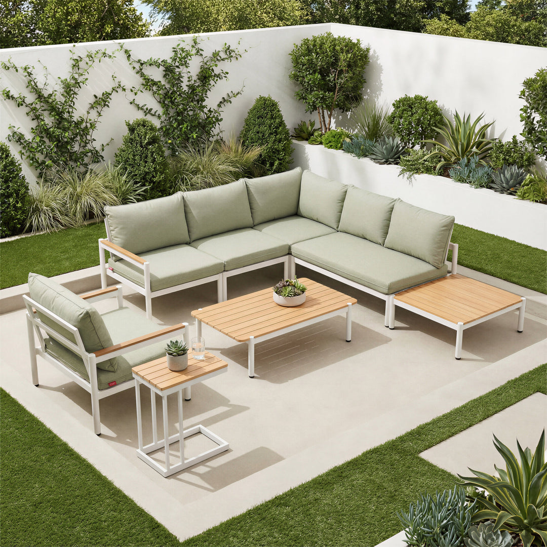 Lychee Modular Sectional Green