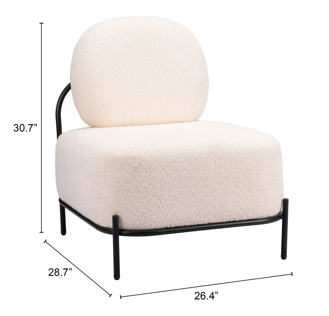 SwayLiving Arendal Accent Chair Vanilla ACCENT + LOUNGE CHAIRS
