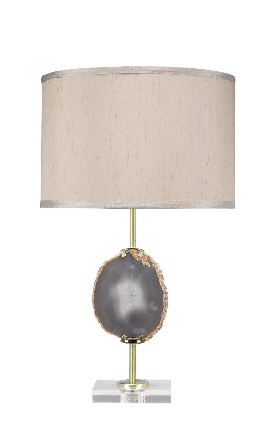 SwayLiving Agate Slice Table Lamp with Linen Shade TABLE LAMPS