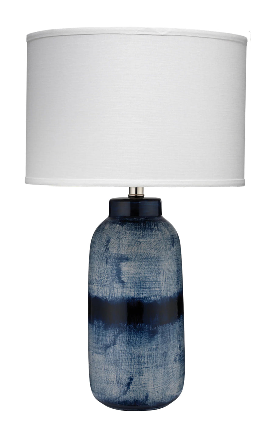 SwayLiving Batik Ceramic Table Lamp with Linen Shade - Medium TABLE LAMPS