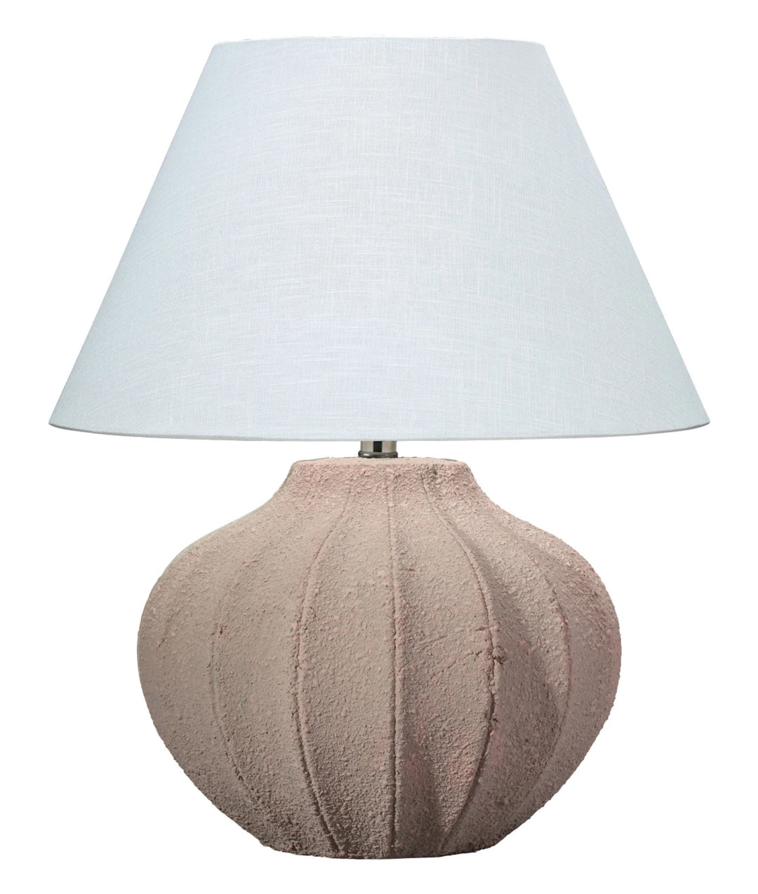 SwayLiving Clamshell Ceramic Table Lamp with Linen Shade TABLE LAMPS