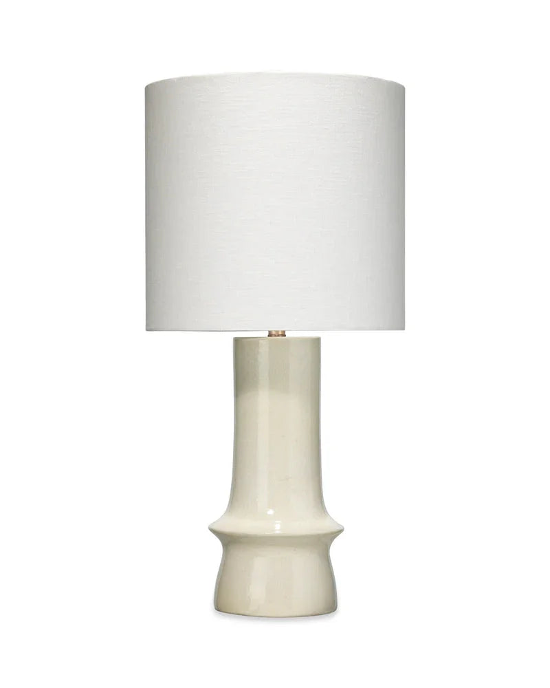 SwayLiving Crest Ceramic Table Lamp with Linen Shade TABLE LAMPS