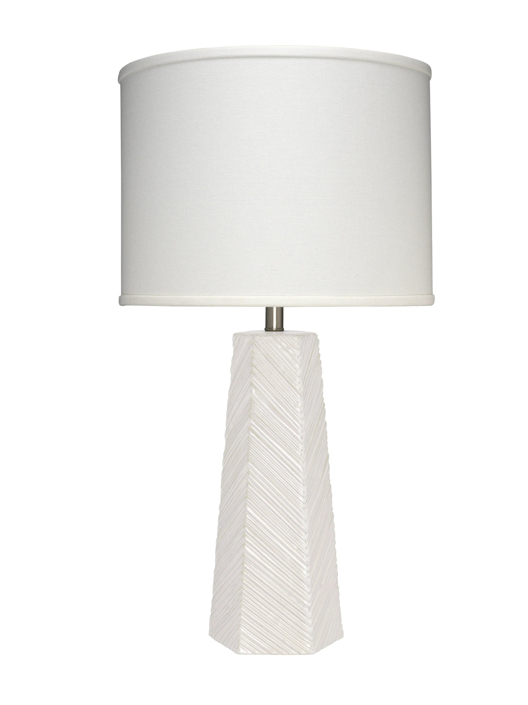 SwayLiving High Rise Glass Table Lamp with Linen Shade TABLE LAMPS