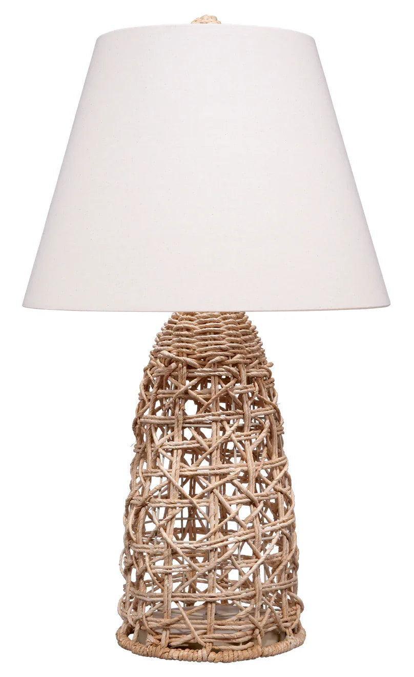 SwayLiving Kauai Rope Table Lamp with Linen Shade TABLE LAMPS