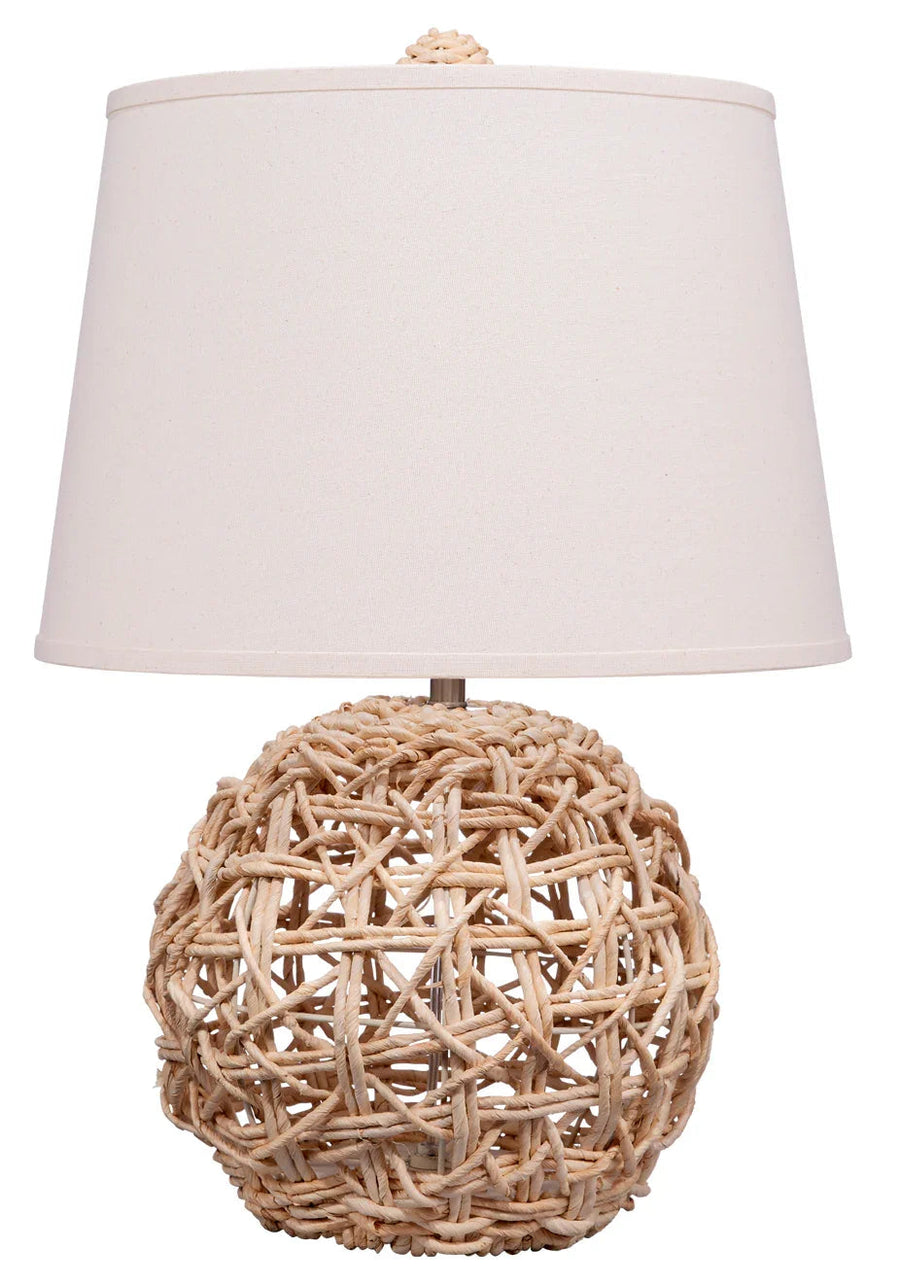 SwayLiving Maui Rope Table Lamp with Linen Shade TABLE LAMPS