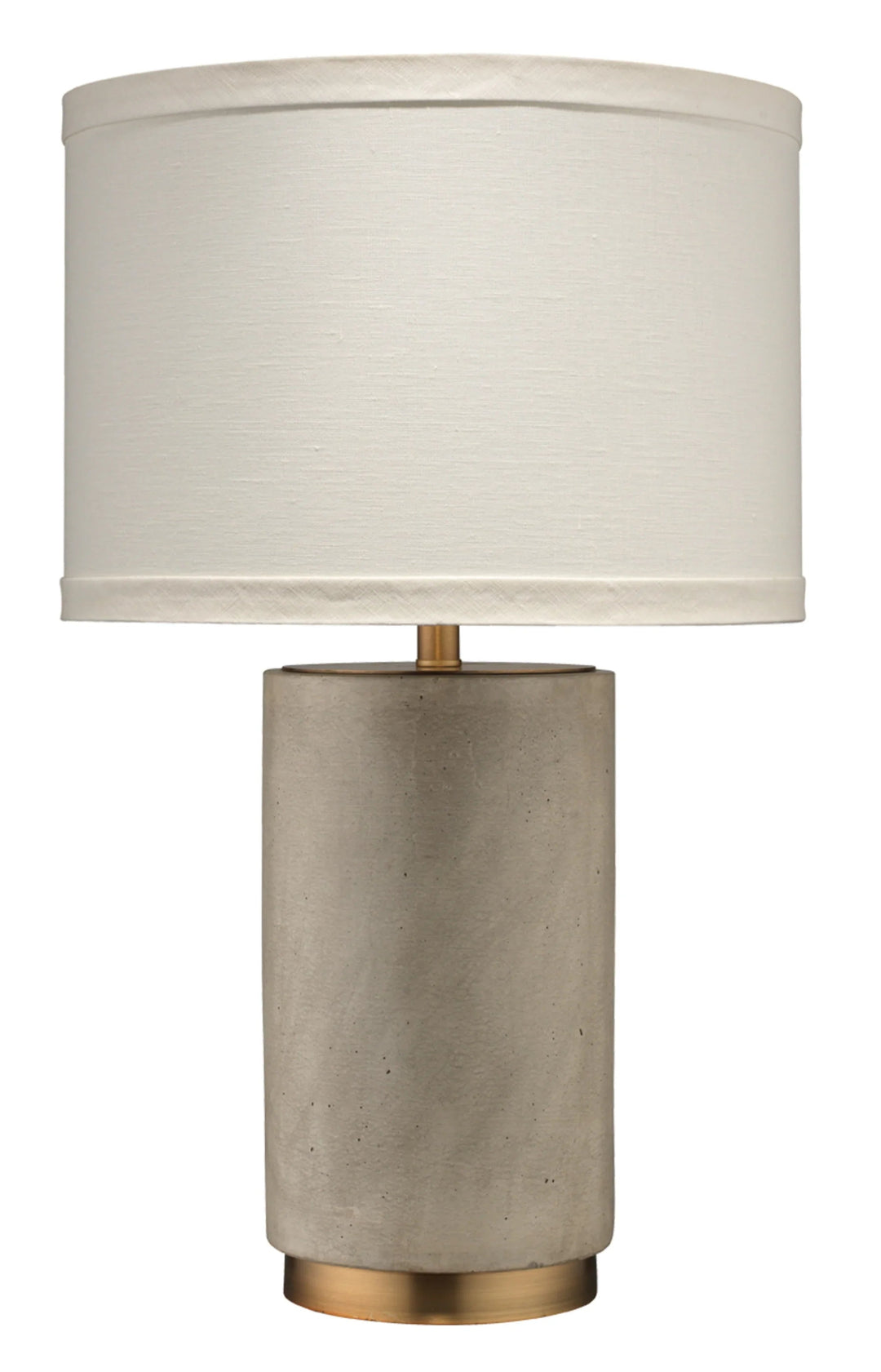 SwayLiving Mortar Cement Table Lamp with Linen Shade TABLE LAMPS