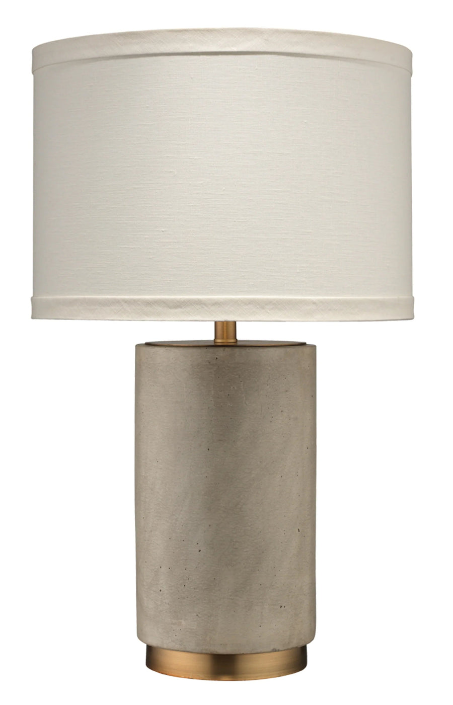 SwayLiving Mortar Cement Table Lamp with Linen Shade TABLE LAMPS