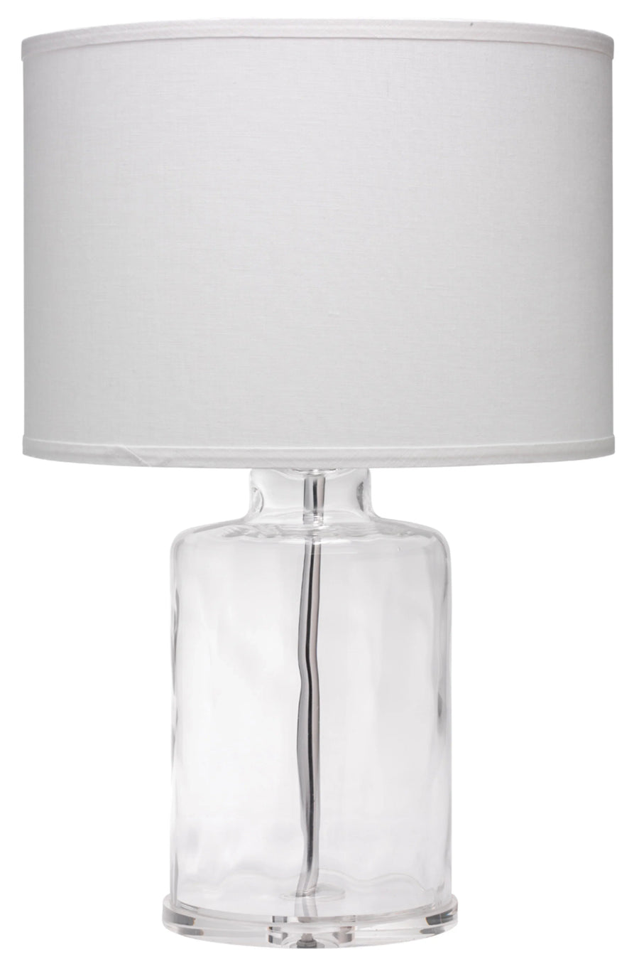 SwayLiving Napa Glass Table Lamp with Linen Shade TABLE LAMPS