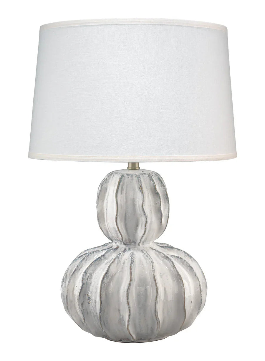 SwayLiving Oceane Gourd Ceramic Table Lamp with Linen Shade TABLE LAMPS