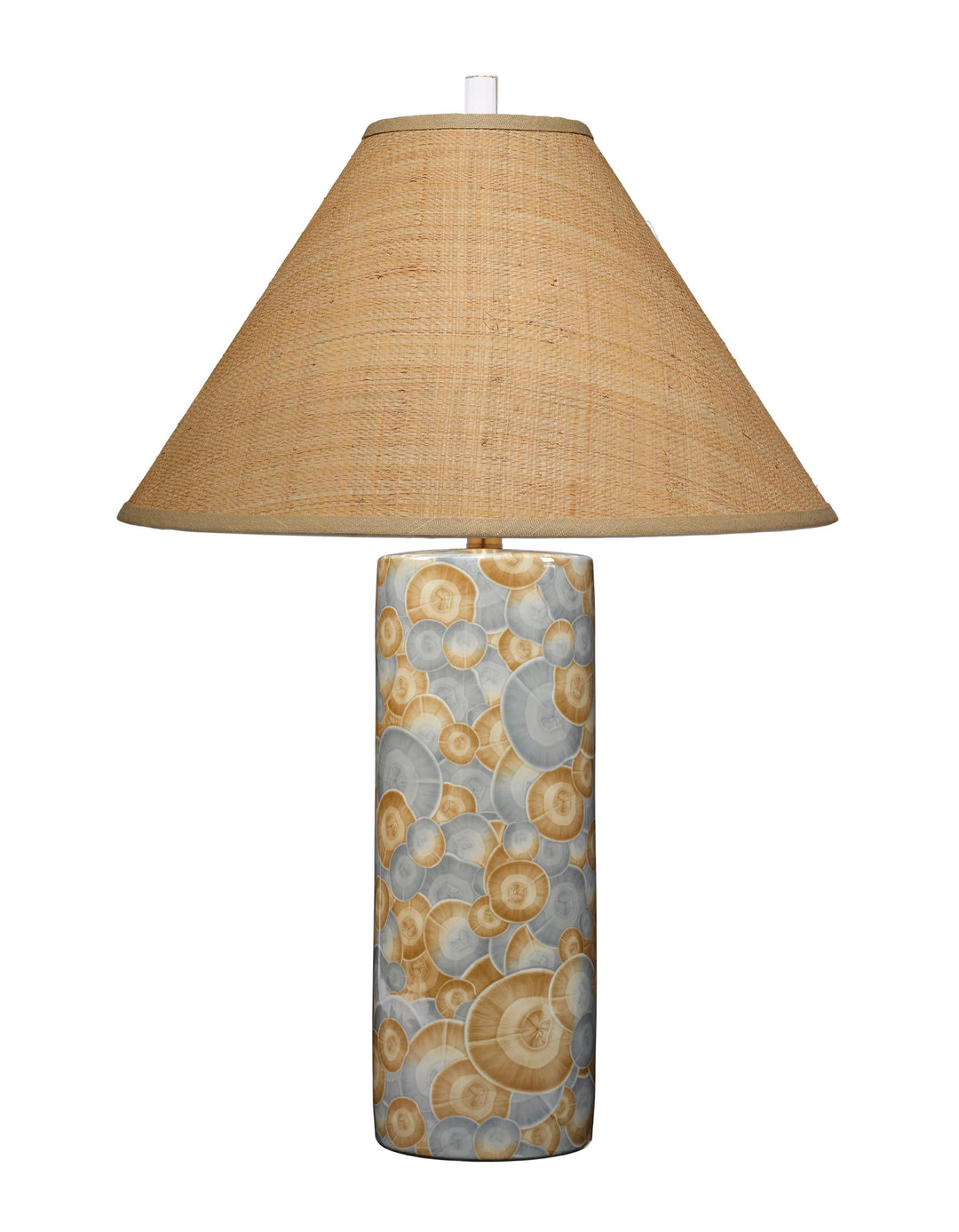 SwayLiving Serene Ceramic Table Lamp with Raffia Shade TABLE LAMPS