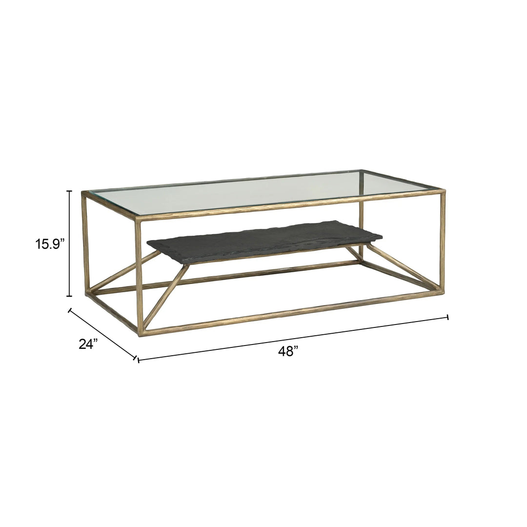 SwayLiving Ranol Coffee Table Brass COFFEE TABLES