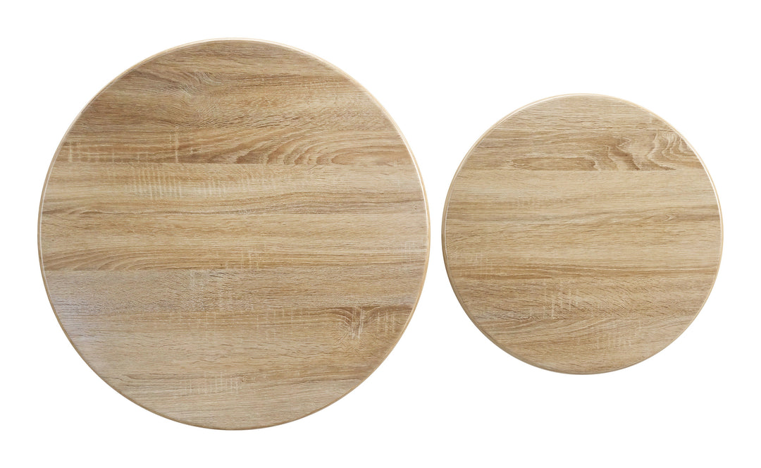 Lireen Coffee Table Set (2-Piece) Natural & Ivory