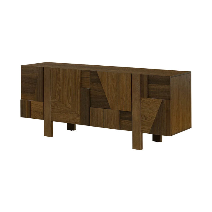 SwayLiving Abstract 4 Door Sideboard SIDEBOARDS + CREDENZAS