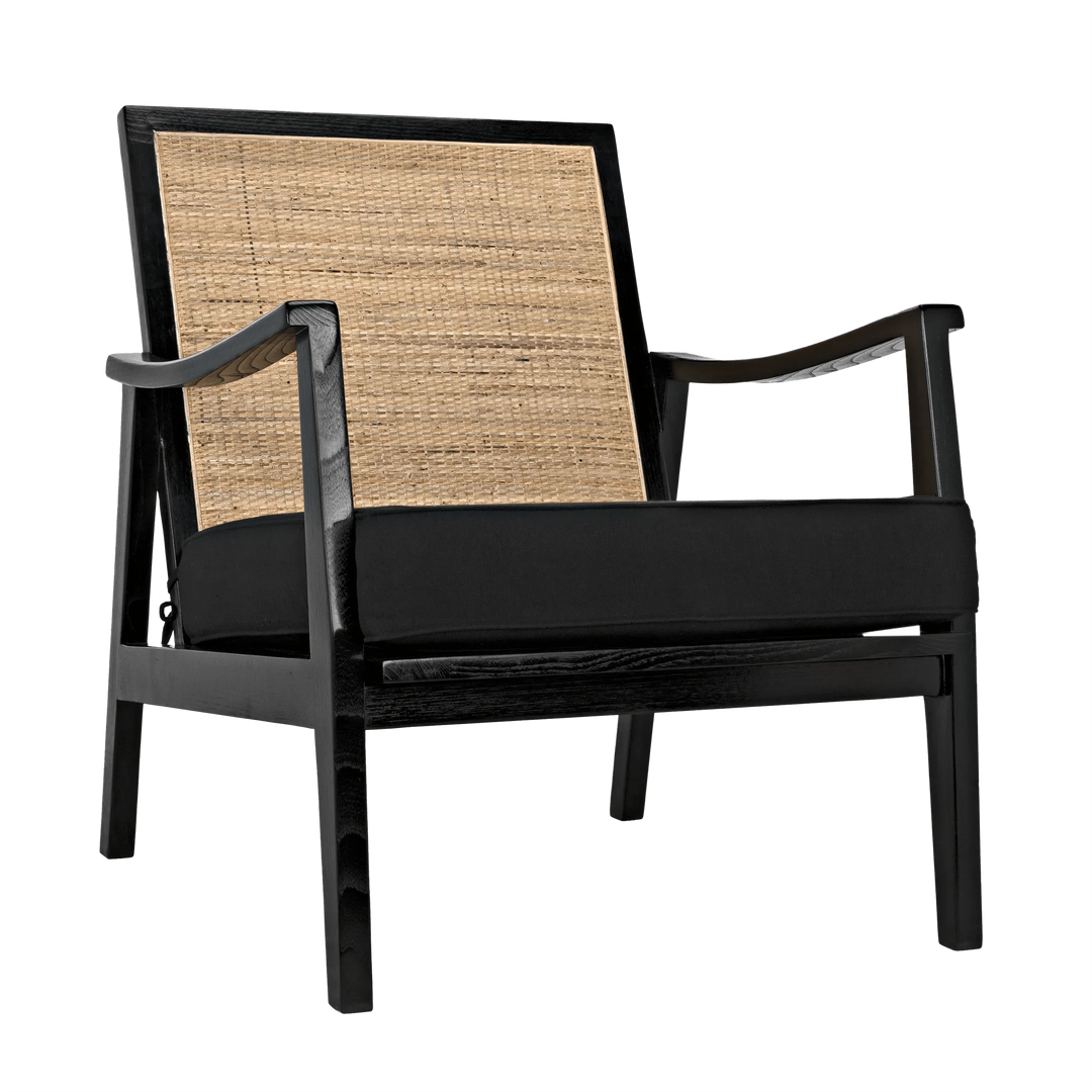 SwayLiving Lichtenstein Chair, Charcoal Black ACCENT + LOUNGE CHAIRS