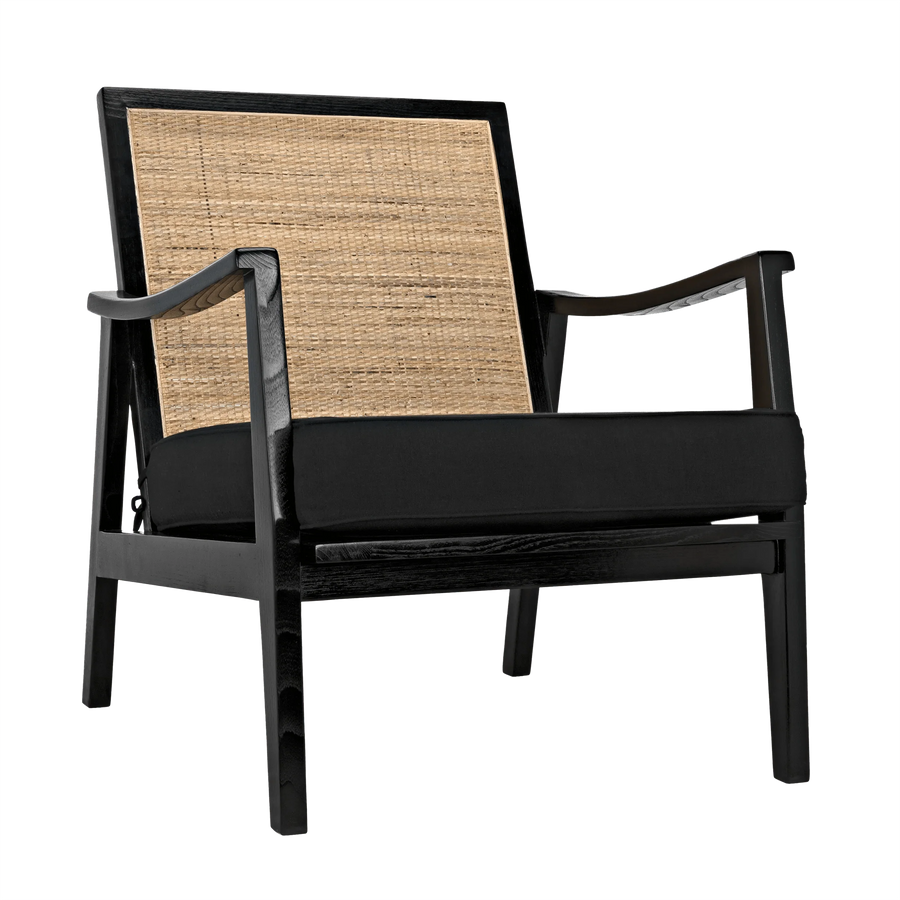 SwayLiving Lichtenstein Chair, Charcoal Black ACCENT + LOUNGE CHAIRS