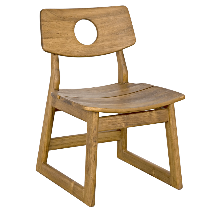 SwayLiving Buraco Chair, Teak - Set of 2 DINING CHAIRS